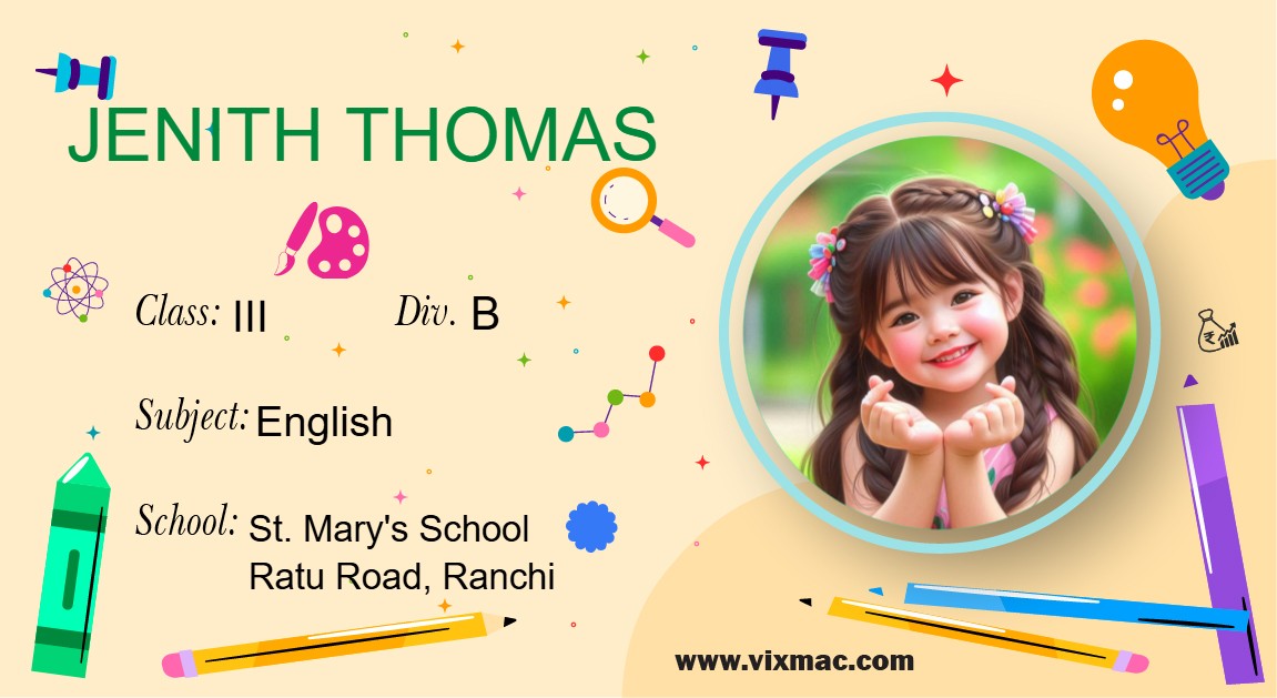 Customized sticker name slip-2