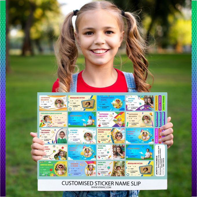 Customised Sticker Name Slips – 58pc Combo Pack #2